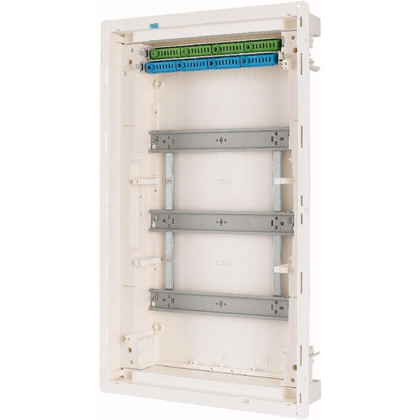 Compact distribution board-flush mounting, 3-rows, flush sheet steel door image 13