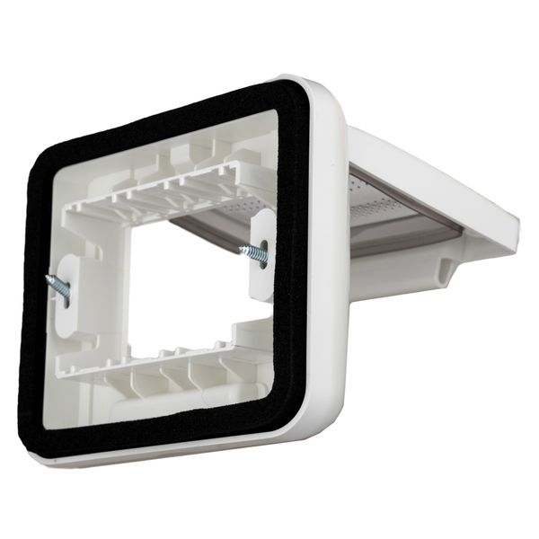 Outdoor flush mount box, IP55, transparent lid, 2M, white image 7