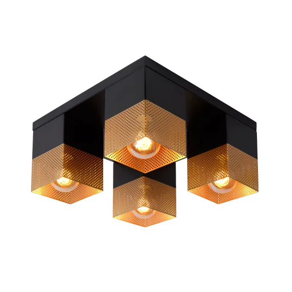 RENATE Ceiling Light  4x E27/40W Black/Gold image 1