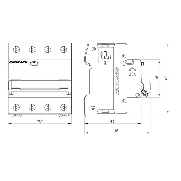 Combined MCB/RCD (RCBO) 3+N, AMPARO 6kA, B 32A, 30mA, Typ A image 9