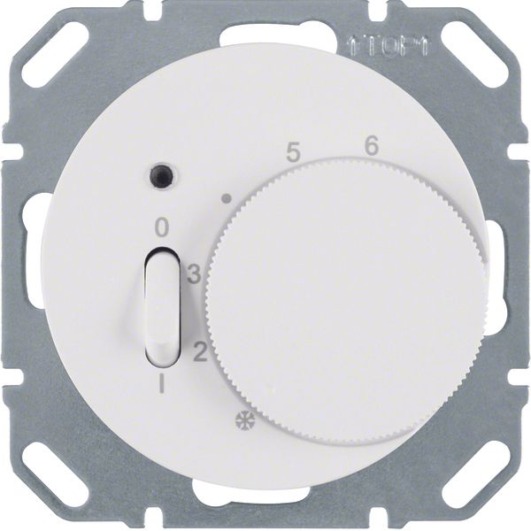 Thermostat, NC contact, centre plate, rocker switch, R.1/R.3, p. white image 1