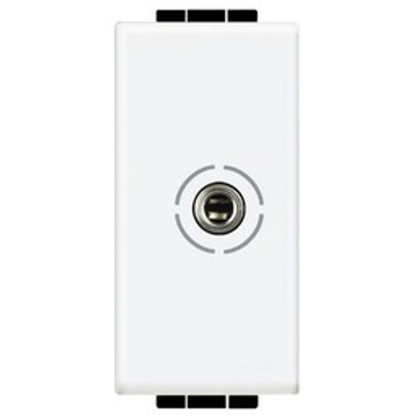 Jack 3.5 audio socket 1 module LivingLight white image 1