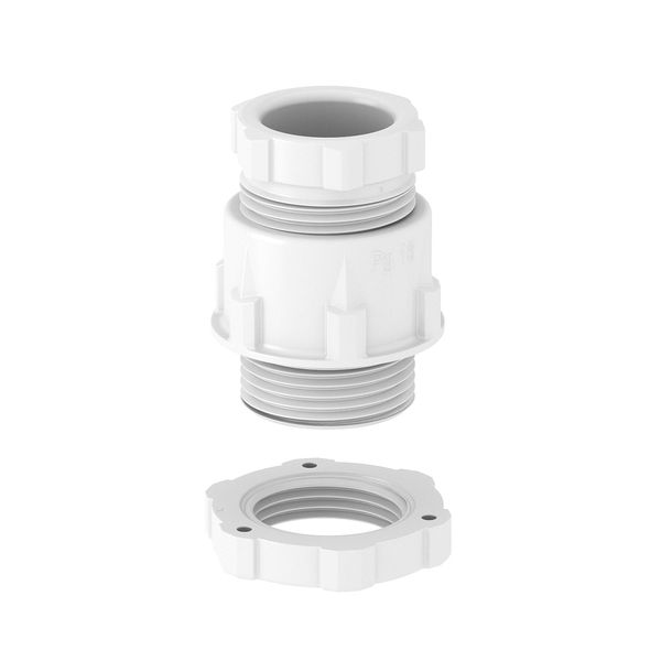 106+PG21 MG LGR Cone cable gland, PG thread, light grey image 1