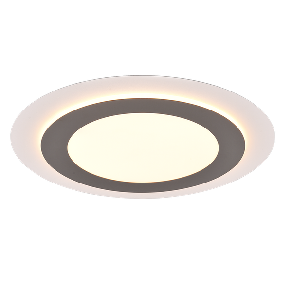 Morgan LED ceiling lamp 45 cm white/brushed steel image 1