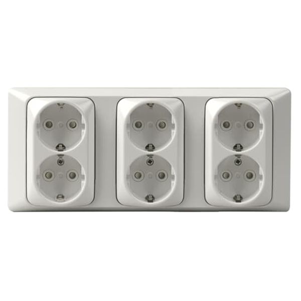 306EUJ Socket outlet Protective contact (SCHUKO) White - Jussi image 1