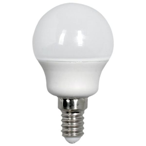 LED SMD Bulb - Globe G45 E14 4W 360lm 2700K Opal 180° image 1