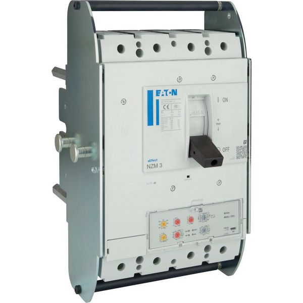 NZM3 PXR20 circuit breaker, 630A, 4p, earth-fault protection, withdrawable unit image 15