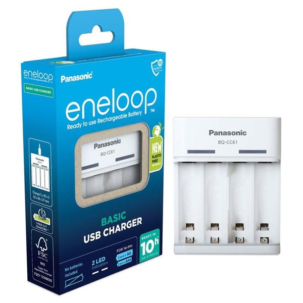Eneloop Basic USB Charger BQ-CC61E (no cells) image 1