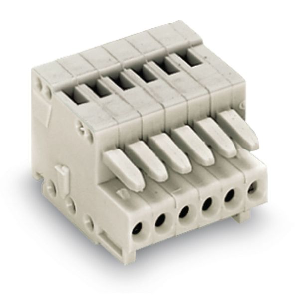 1-conductor female connector CAGE CLAMP® 0.5 mm² light gray image 4