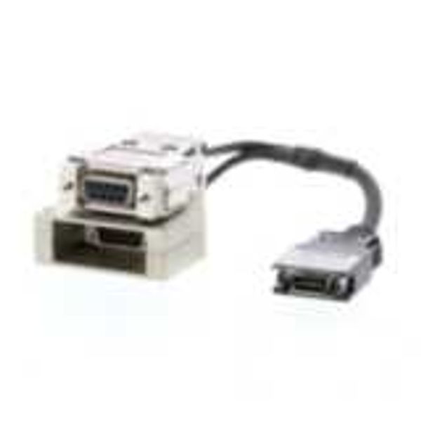 Adapter cable, 0.1 m, converts peripheral port into RS-232C port and a CP2C1000F image 1