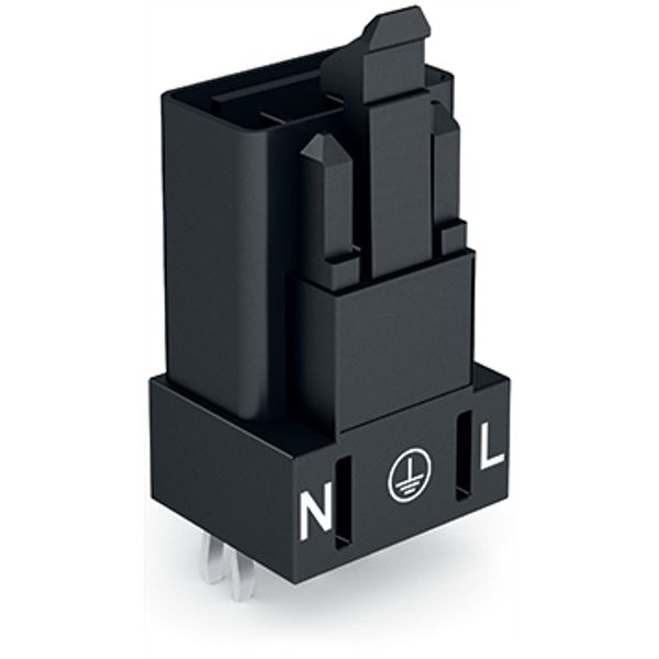 Plug for PCBs straight 3-pole black image 3