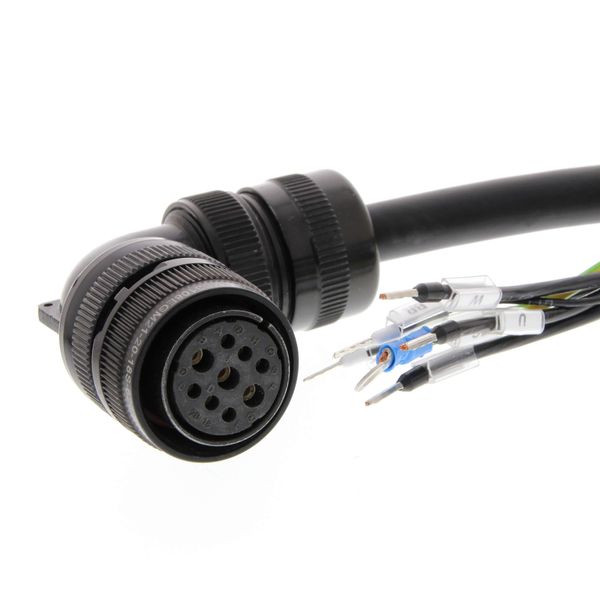 Servo motor power cable, 3 m, with brake, 900 W-1.5 kW image 2