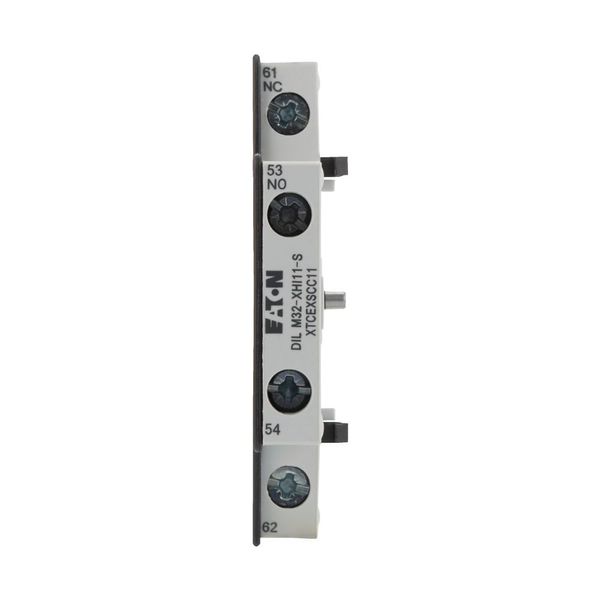 Auxiliary contact module, 2 pole, Ith= 16 A, 1 N/O, 1 NC, Side mounted, Screw terminals, DILM17 - DILM38 image 12