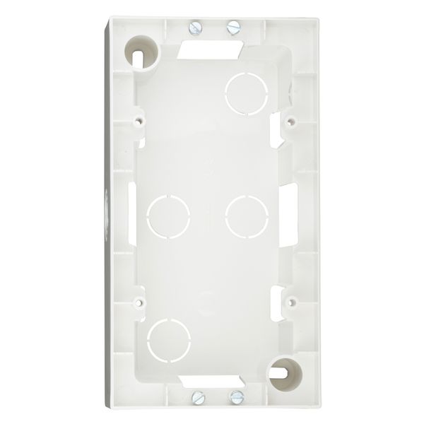 Two gang wall mounting housing, white image 2