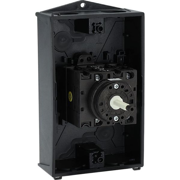 Main switch, T3, 32 A, surface mounting, 3 contact unit(s), 3 pole, 2 N/O, 1 N/C, STOP function, With black rotary handle and locking ring, Lockable i image 31
