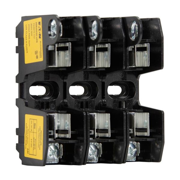 Eaton Bussmann Series RM modular fuse block, 250V, 0-30A, Screw w/ Pressure Plate, Three-pole image 5