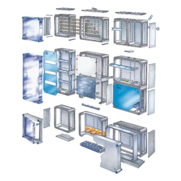 V63BWDJ6 VMS 63 DIN-rail box 2 row 56 modules image 2