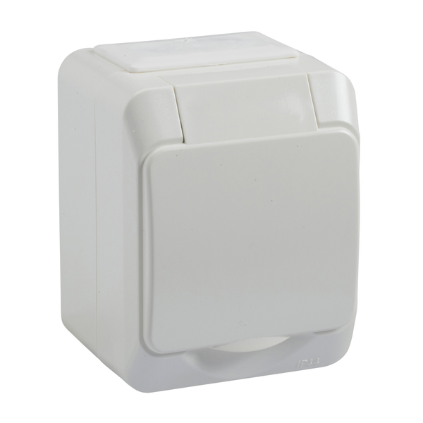 Artic - 1 SO - hinged cover - 16 A - 250 V - white image 4