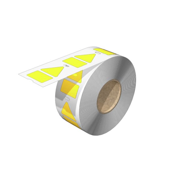 Device marking, 25 mm, Printed characters: neutral, Vinyl film, yellow image 1