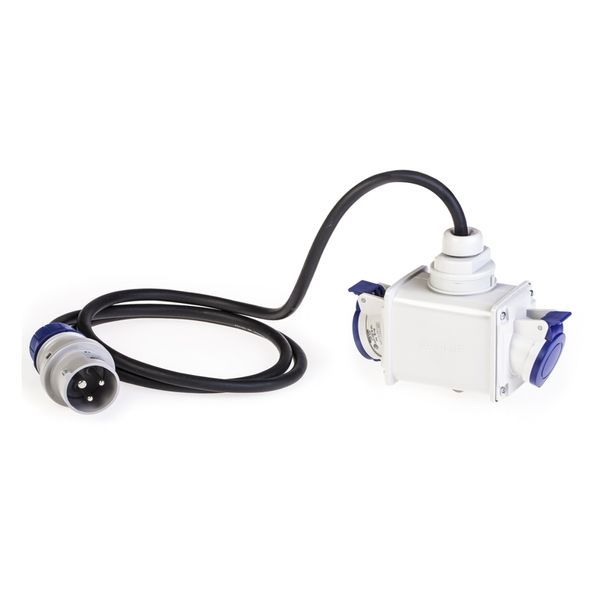 2-WAY ADAPTOR 2P+E 16A IP44 W/CABLE image 6