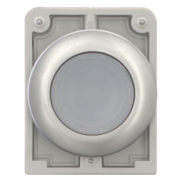 Illuminated pushbutton actuator, RMQ-Titan, Flat, momentary, White, Blank, Metal bezel image 3