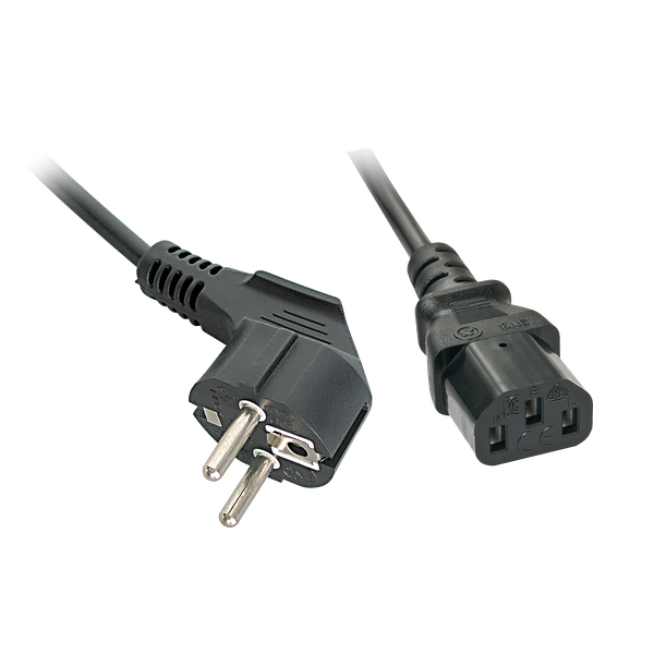 5m Schuko to C13 Mains Cable Schuko Plug to IEC C13 Connector image 1