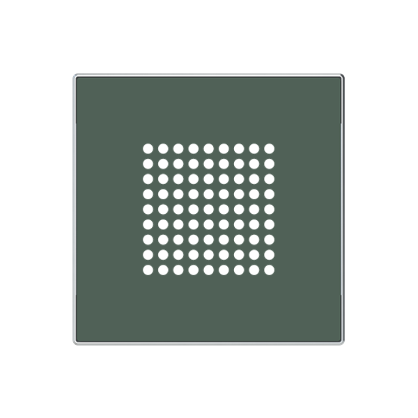 8529 CM Cover buzzer/loudspeaker Loudspeaker Central cover plate Green - Sky Niessen image 1