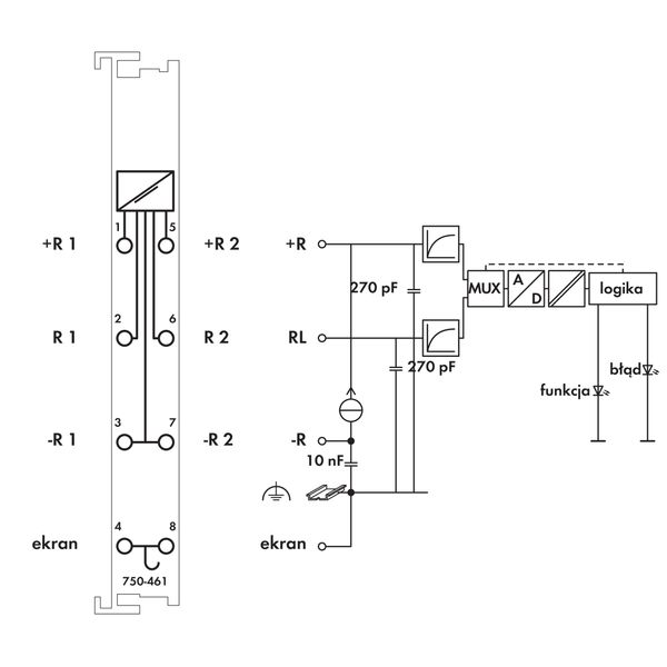 2-channel analog input For Pt100/RTD resistance sensors light gray image 5