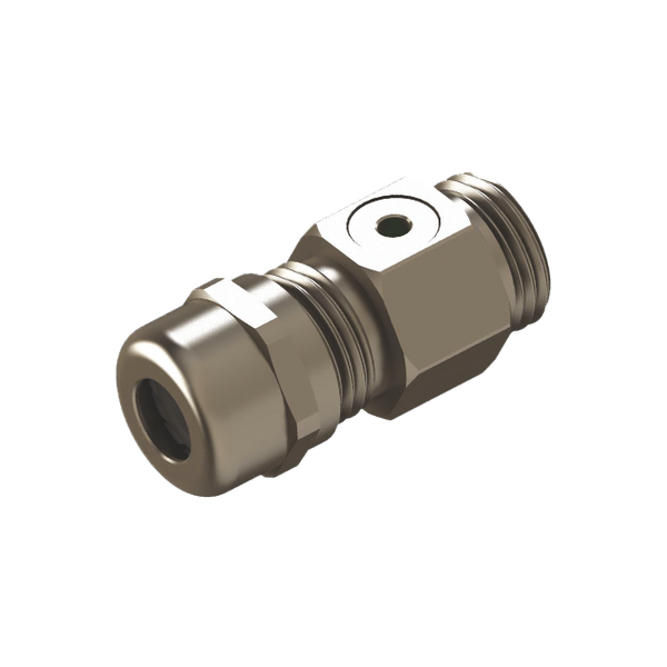 Ventilation gland, M16, 4-8mm, brass, long, IP68 image 1