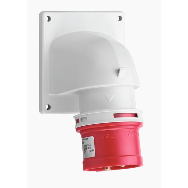 CEE angled appliance plug, IP44, 32A, 5-pole, 400V, 6h, red image 1