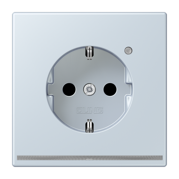 SCHUKO socket with LED pilot light LC320 LC1520-OLNW209 image 1