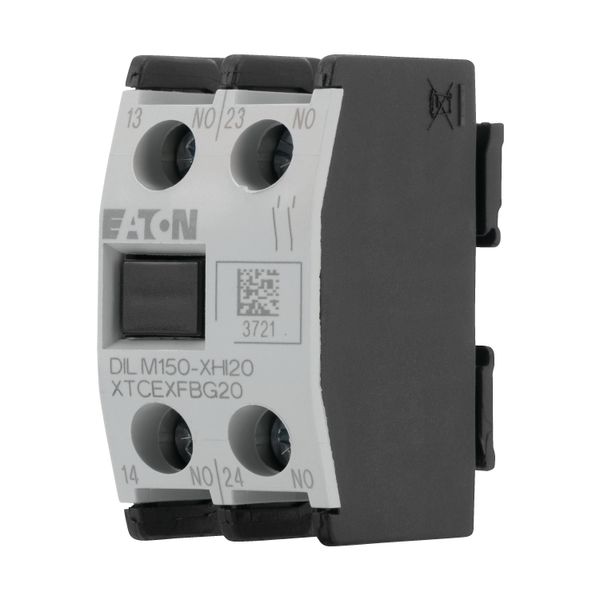 Auxiliary contact module, 2 pole, Ith= 16 A, 2 N/O, Front fixing, Screw terminals, DILM40 - DILM170 image 7