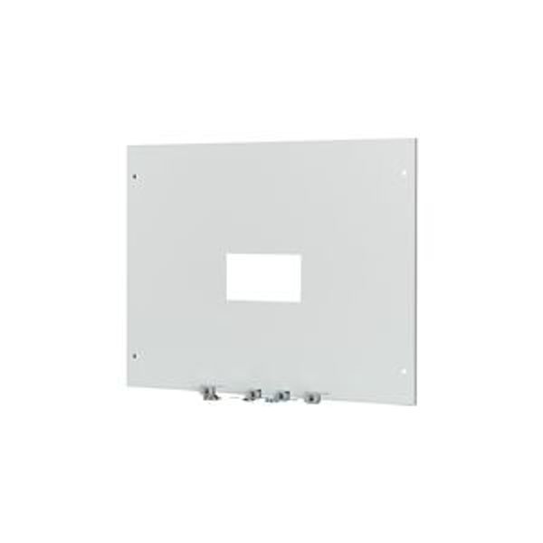 Front plate, NZM4, 4p, fixed version, W=800mm, grey image 4