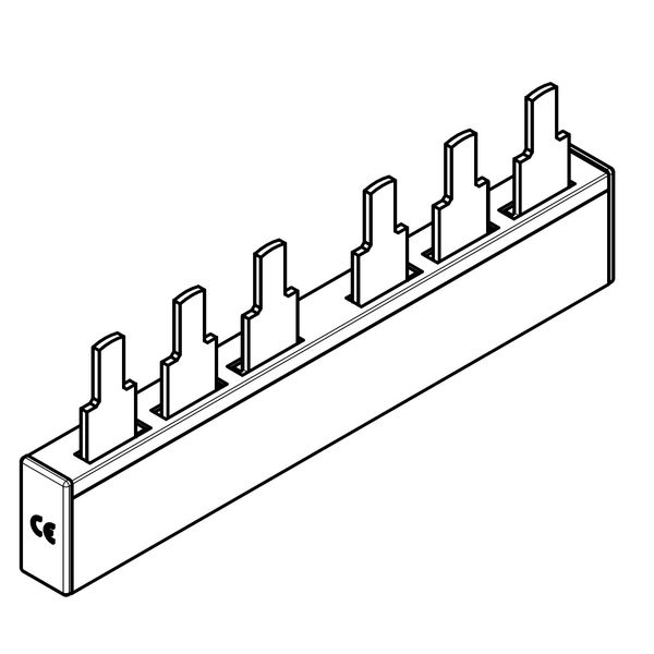 ARROW II-busbar 2xC00 for 3-pole fuse switch image 1