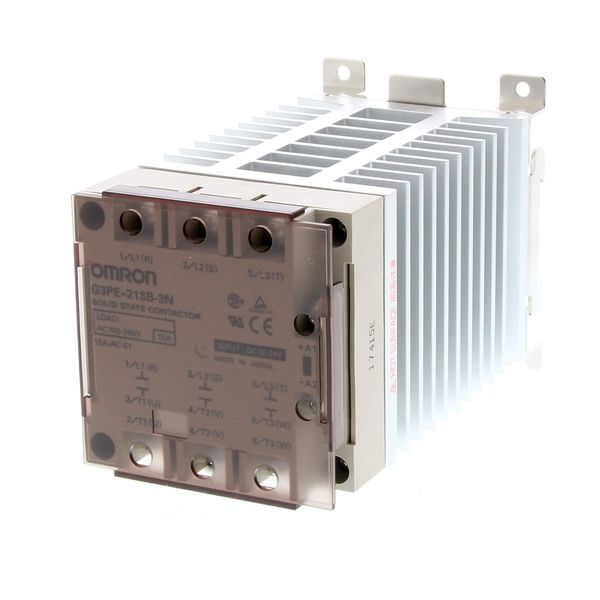 Solid-State relay, 2-pole, DIN-track mounting, 15A, 264 VAC max image 2