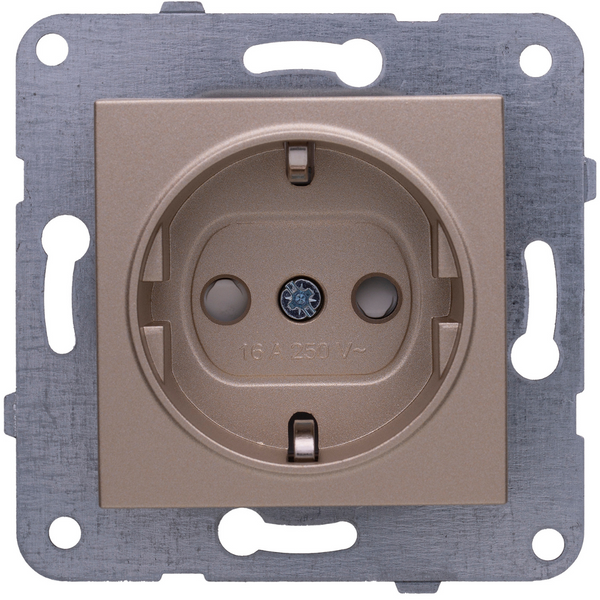 Karre Plus-Arkedia Bronze (Quick Connection) Child Protected Earthed Socket image 1
