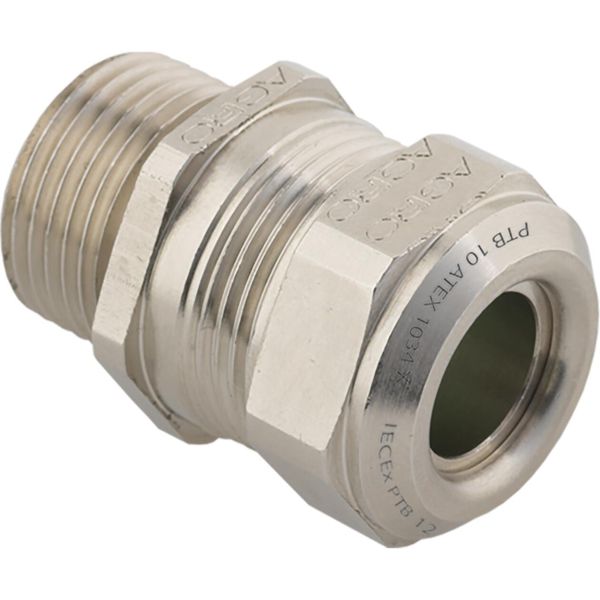 Cable gland Ex Compact brass M40x1.5 Ex d IIC / Ex e II cable Ø 21.0-26.0 mm image 1