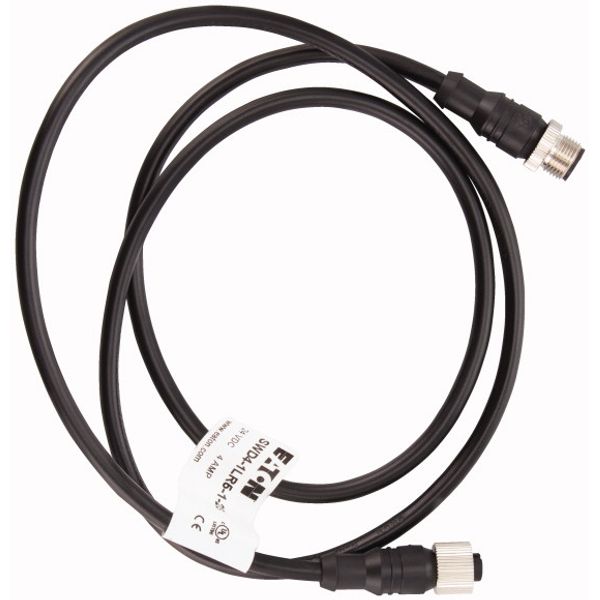 I/O-Device connection cable IP67, 5-pole, 1 m, Prefabricated with M12 plug and M12 socket image 3