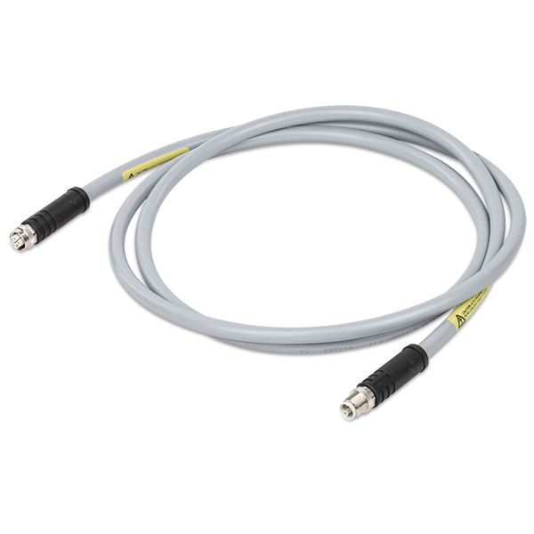 Power cable M12L socket straight M12L plug straight image 2