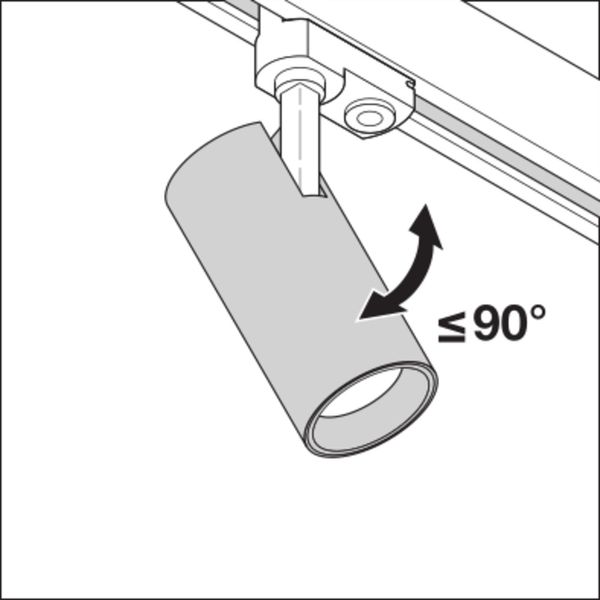 TRACKLIGHT SPOT D75 25W 25 W 4000 K 90RA NFL BK image 19