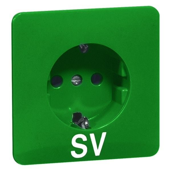 PEHA Socket outlet SCHUKO green SV image 1