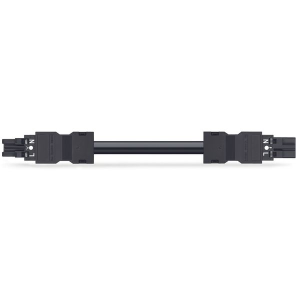 pre-assembled interconnecting cable;Eca;Socket/plug;black image 3