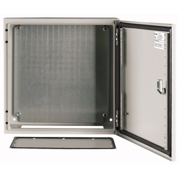 Wall enclosure with mounting plate, HxWxD=400x400x200mm image 1
