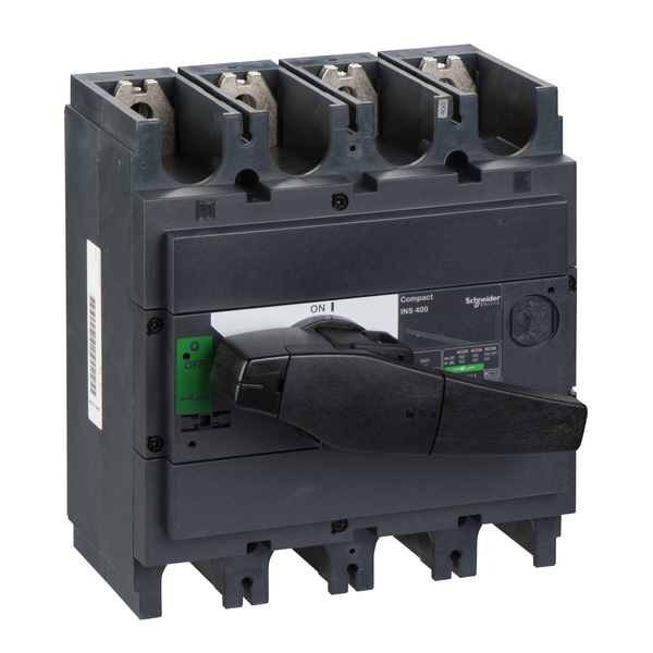 switch disconnector, Compact INS400 , 400 A, standard version with black rotary handle, 4 poles image 4