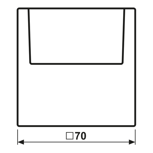 Key card holder with centre plate LS590CARDSW image 7