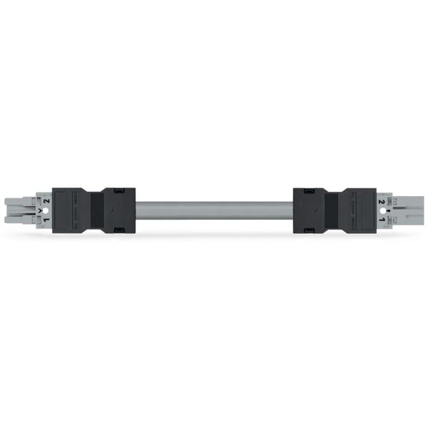 pre-assembled interconnecting cable;Eca;Socket/plug;dark gray image 1