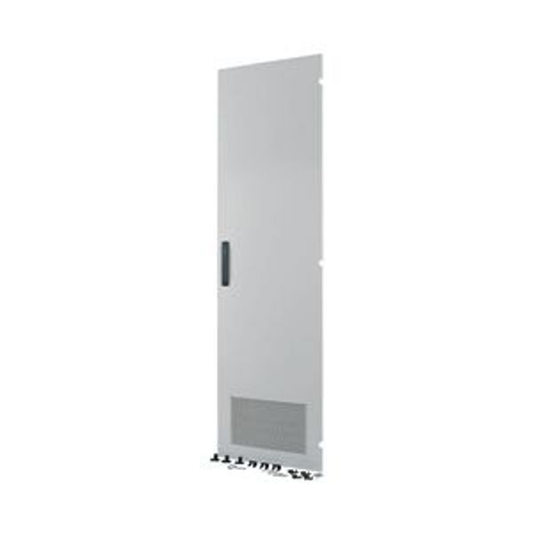 Section door, ventilated IP31, hinges right, HxW = 1600 x 800mm, grey image 4