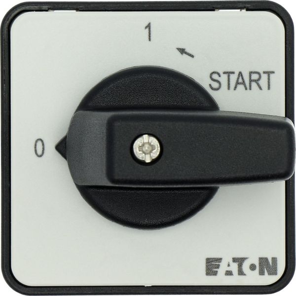 ON-OFF button, T0, 20 A, flush mounting, 3 contact unit(s), Contacts: 6, Spring-return in START position, 90 °, maintained, With 0 (Off) position, Wit image 30