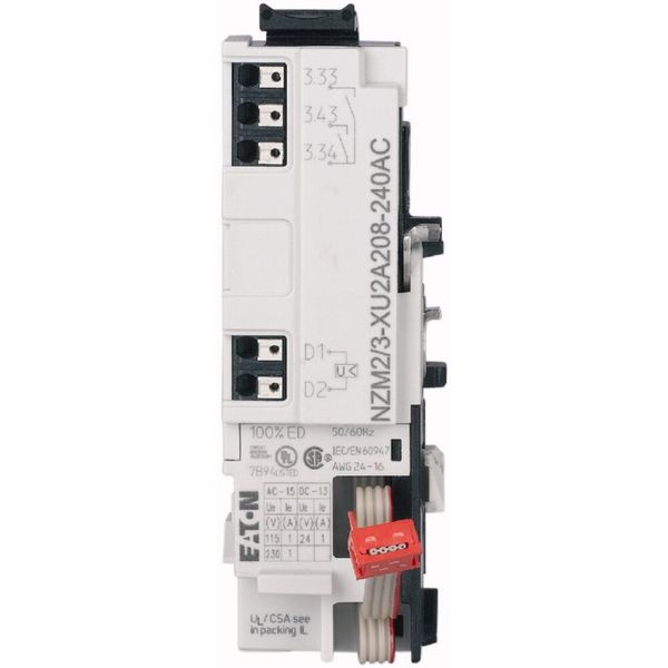 Shunt release for NZM2/3, configurable relays, 2NO, 24AC/DC, Push-in terminals image 5