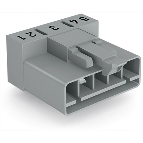 Plug for PCBs angled 5-pole gray image 2